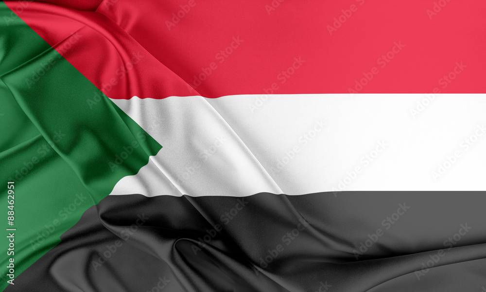 Obraz premium Sudan Flag. 
