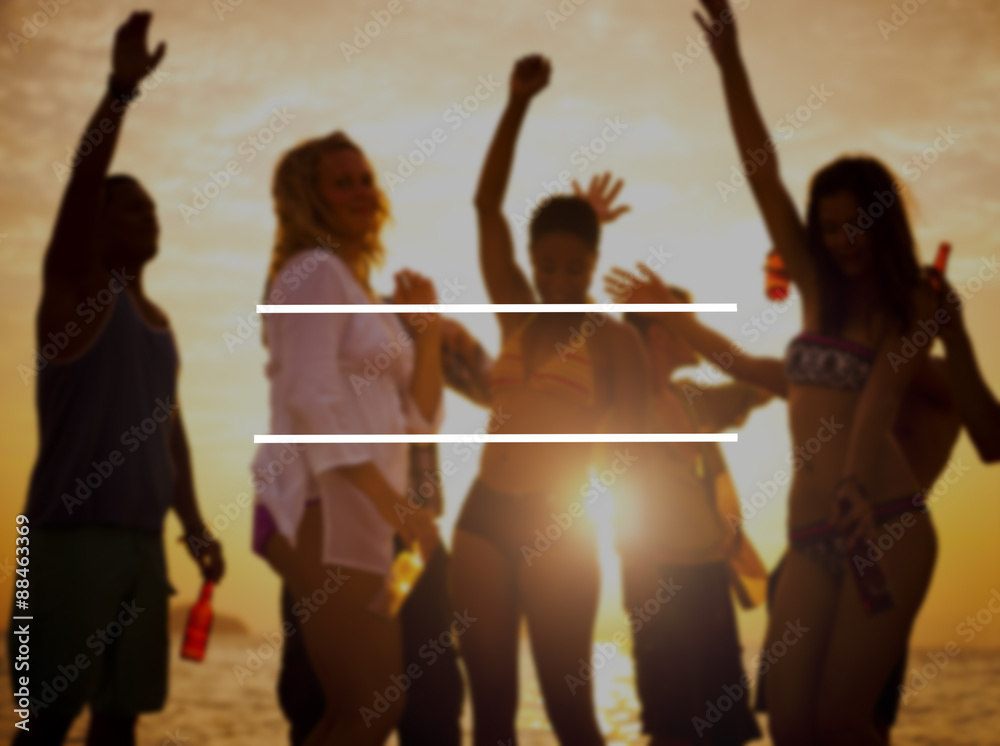 Fototapeta premium Copy Space Blank Summer Vacation Holiday Concept