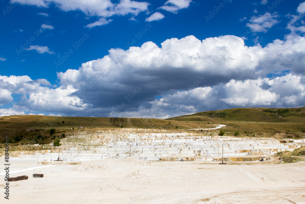 marble quarry, stone texture, Stone Quarrying