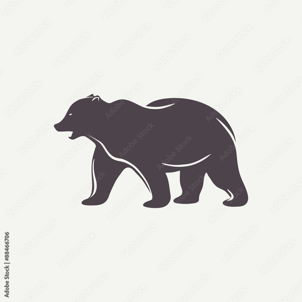 Black bear symbol Black bear symbol
