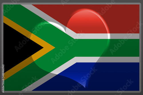 Love South Africa flag