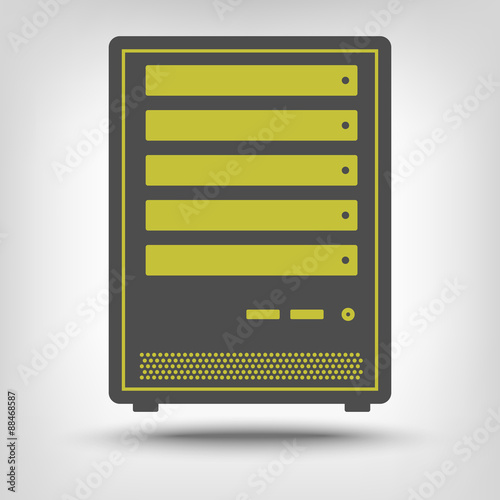 Icon of computer servers
