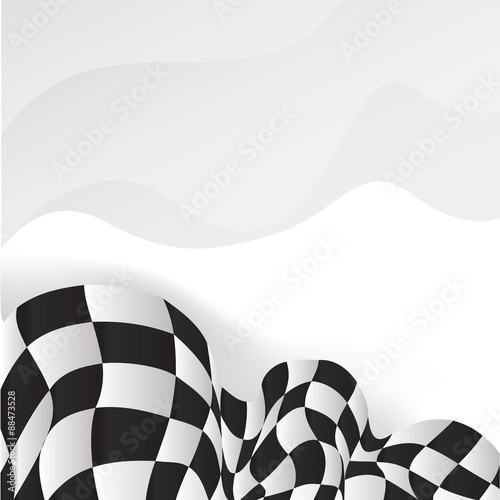 race background checkered flag wave design