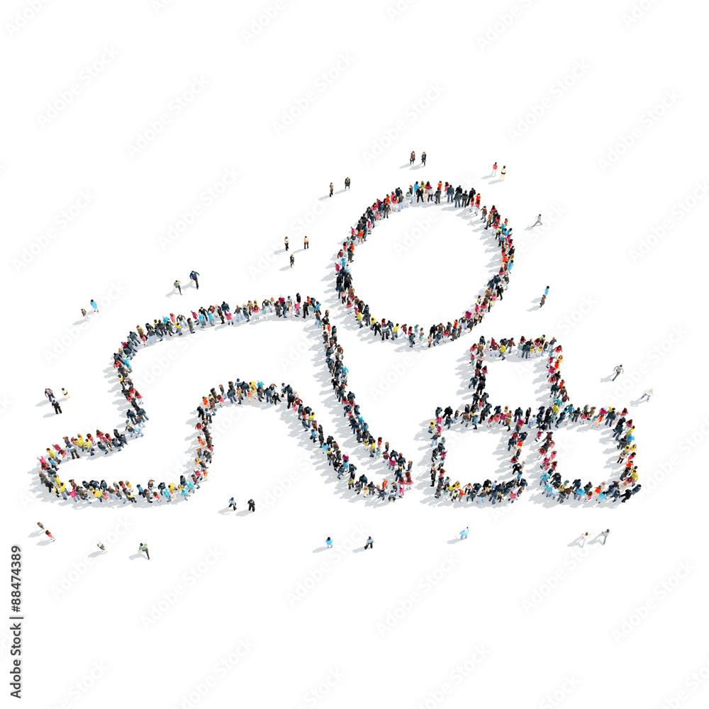 people in the shape of a child people in the shape of a child