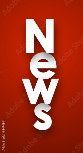 Paper news sign.