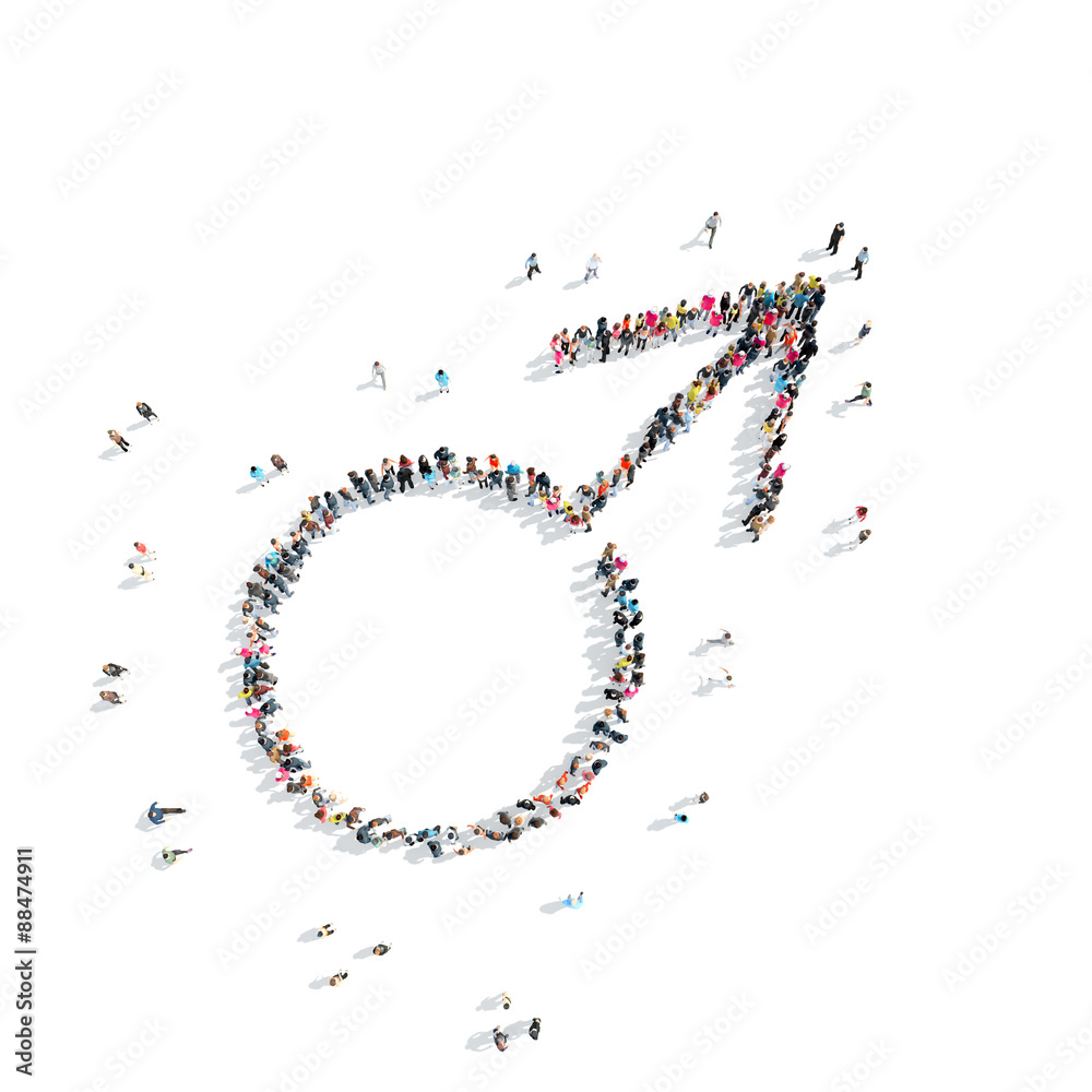 people in the shape of male and female sign people in the shape of male and female sign