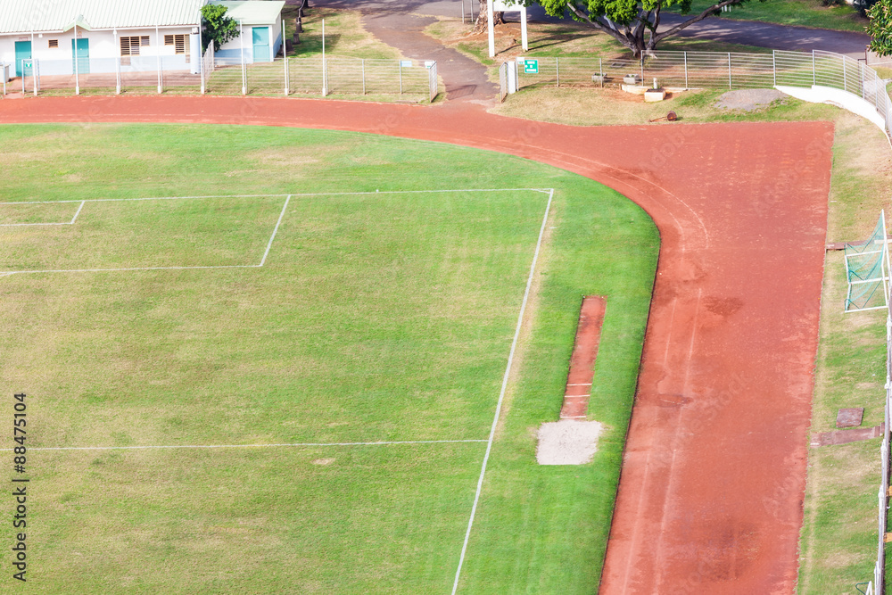 Fototapeta premium stade d'athlétisme et de football 