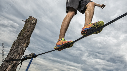 Slackliner photo