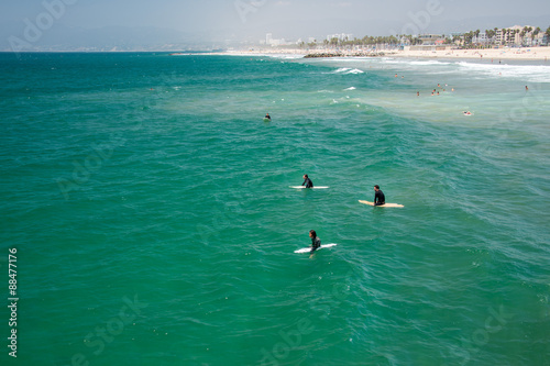 Εκτύπωση καμβά LOS ANGELES, USA - AUGUST 5, 2014 - people in venice beach landscape