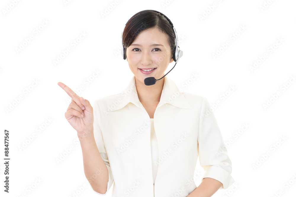 笑顔のオペレーター 笑顔のオペレーター