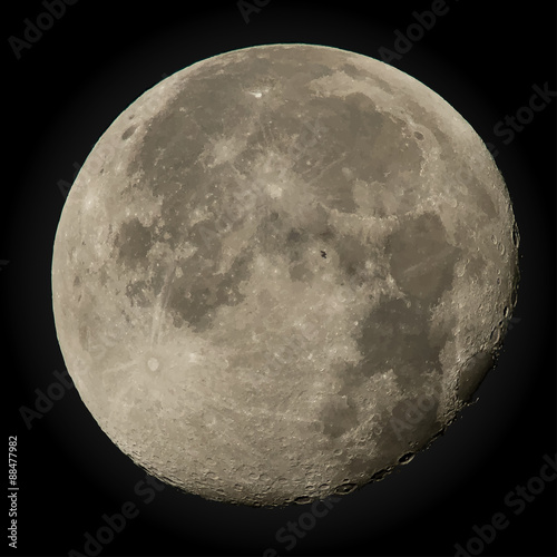 Moon Elements of this vector furnished by NASA