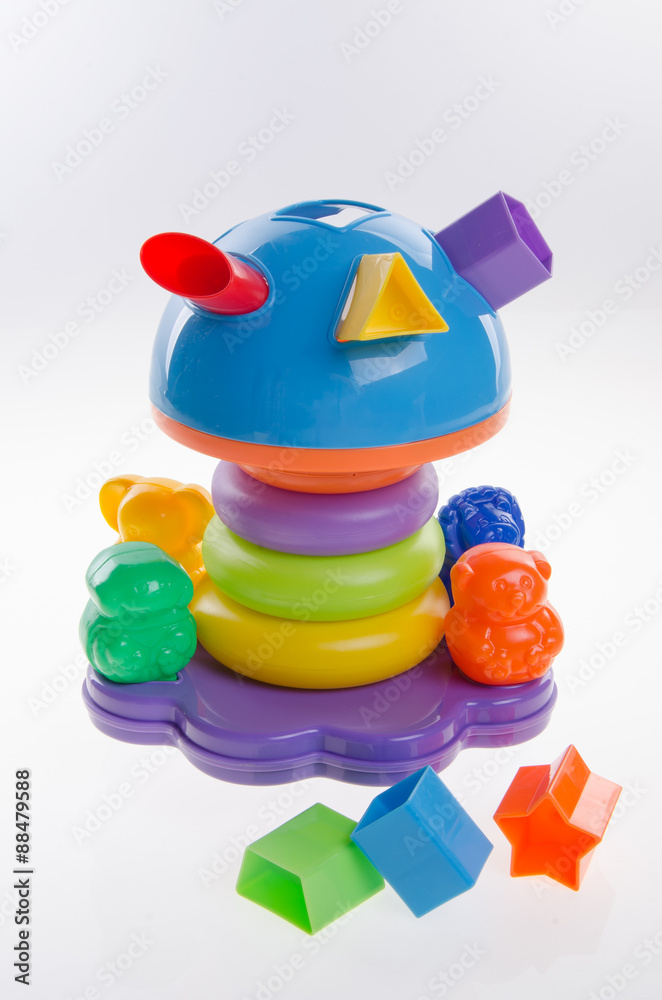 Toy. Baby toy on the white background Toy. Baby toy on the white background
