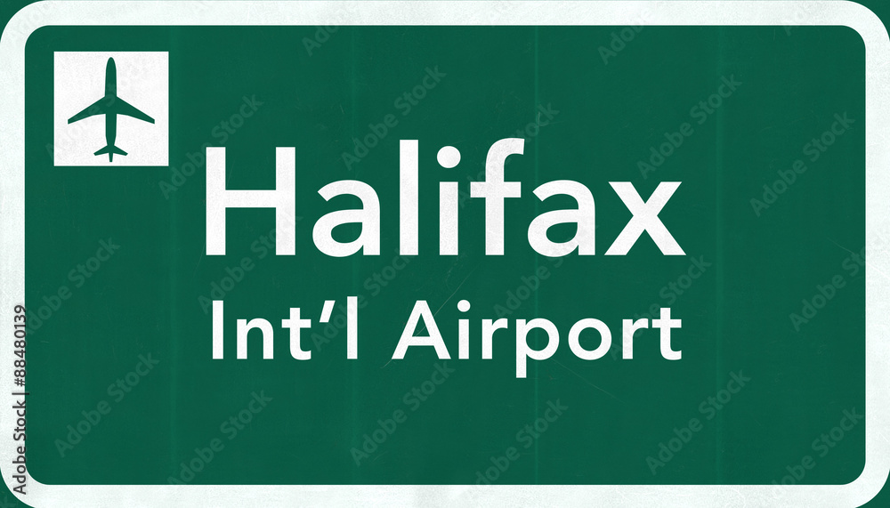 Halifax Stanfield Canada International Airport Highway Sign