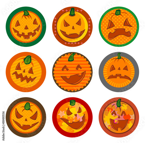 Hallooween Vector drink coasters 