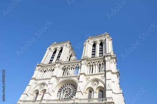 Front of Notre Dame Cathedral Paris