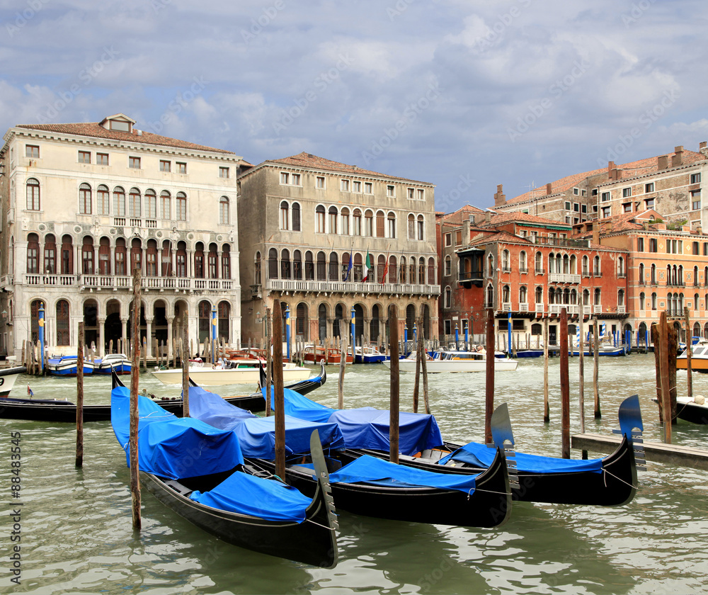  Gondola on the Grand Canal  Venice, Italy