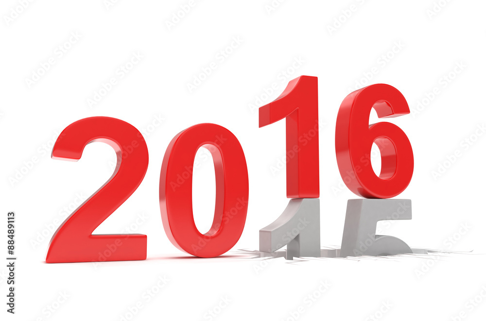 2015-2016 change new year 2016 isolated 2015-2016 change new year 2016 isolated