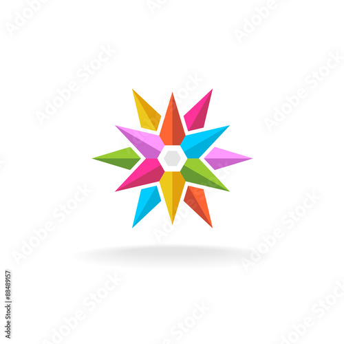 Colorful star logo