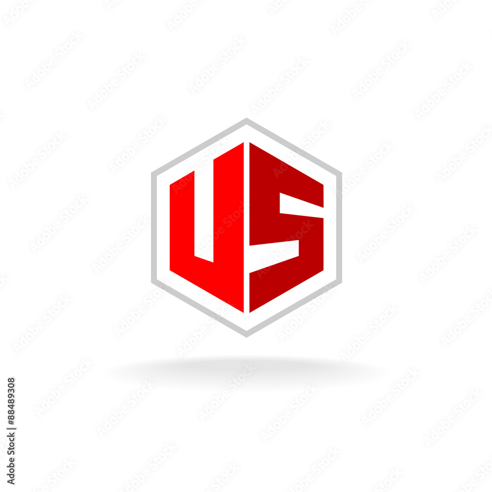 Obraz premium VS letters logo