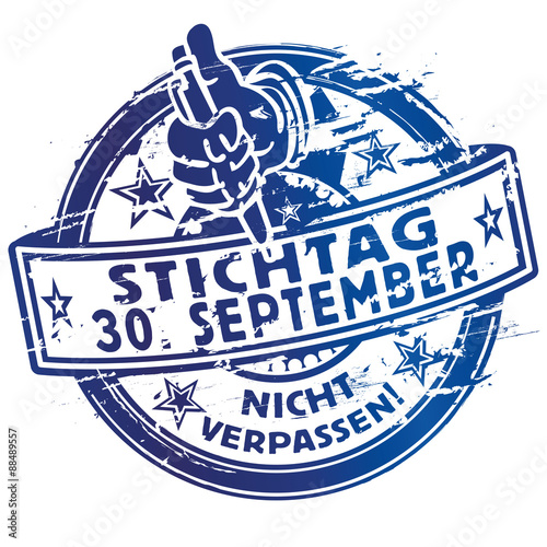 Stempel Stichtag 30 September