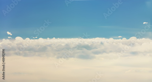 Clouds, vector background
