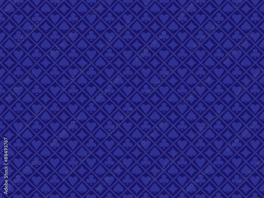 Naklejka premium Poker blue background