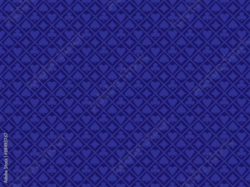 Poker blue background