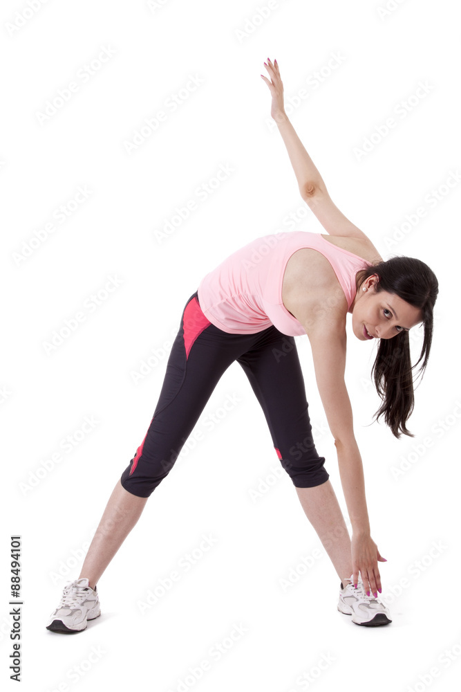 girl doing exercises with legs and arms girl doing exercises with legs and arms