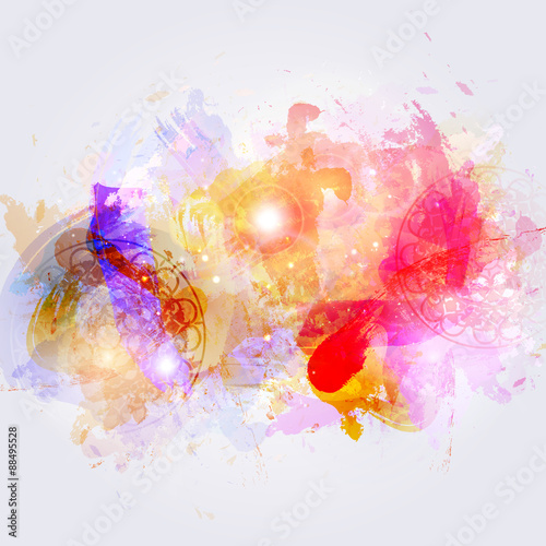 watercolor stains.