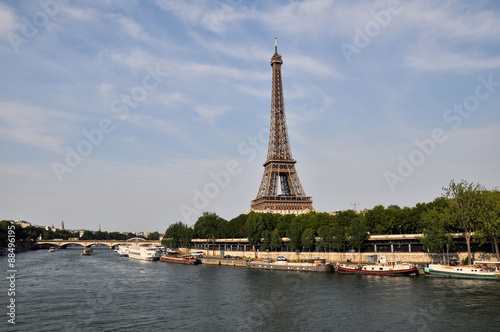 Seine in Paris with Eiffel tower © cargol