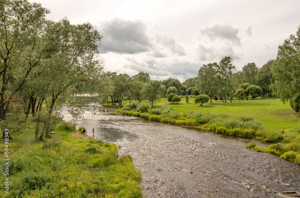 River Pskova in Pskov