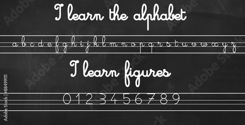 I learn the alphabet and numbers