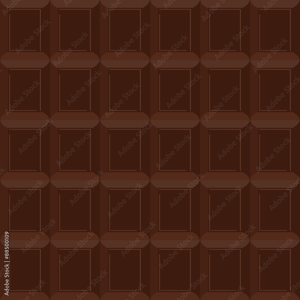 Chocolate  seamless pattern. Vector texture is of bittersweet ch