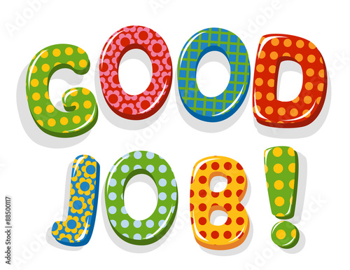 Good Job letters