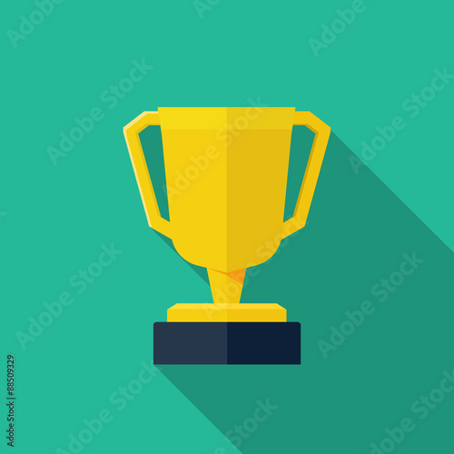 Trophy Cup Flat Icon