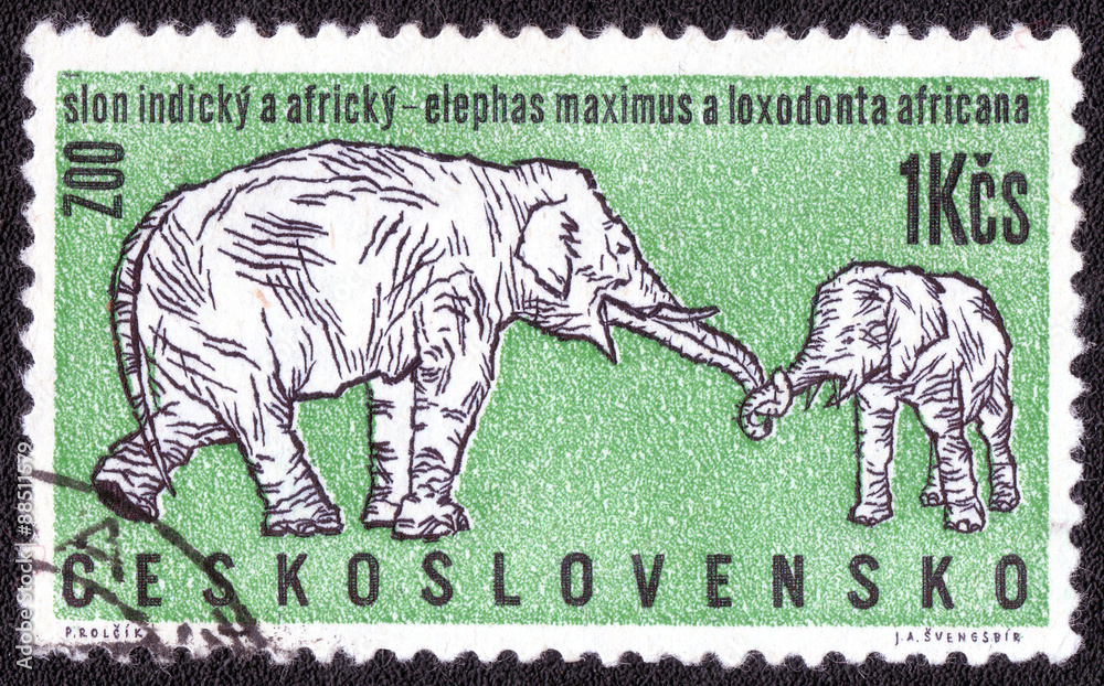 Naklejka premium CZECHOSLOVAKIA - CIRCA 1962