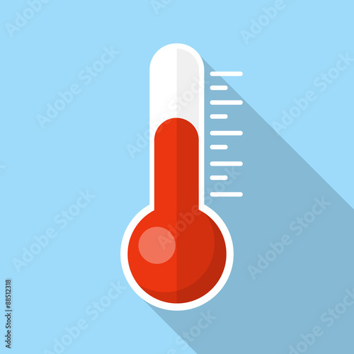 Vector flat thermometer