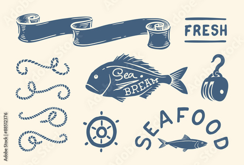 Vintage nautical set