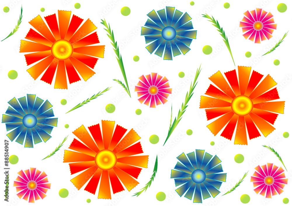 Fototapeta premium Floral background,vector