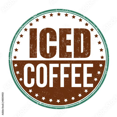 Iced coffee stamp