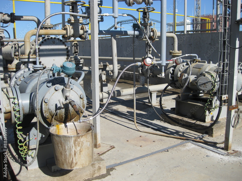 Fototapeta premium The pump of the closed type for oil product pumping