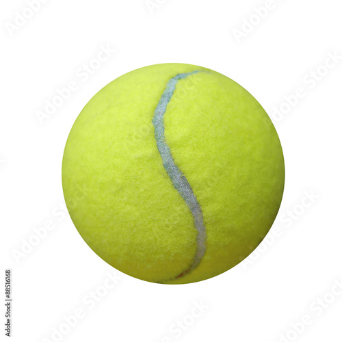 exotic color tennis ball isolated on white background
