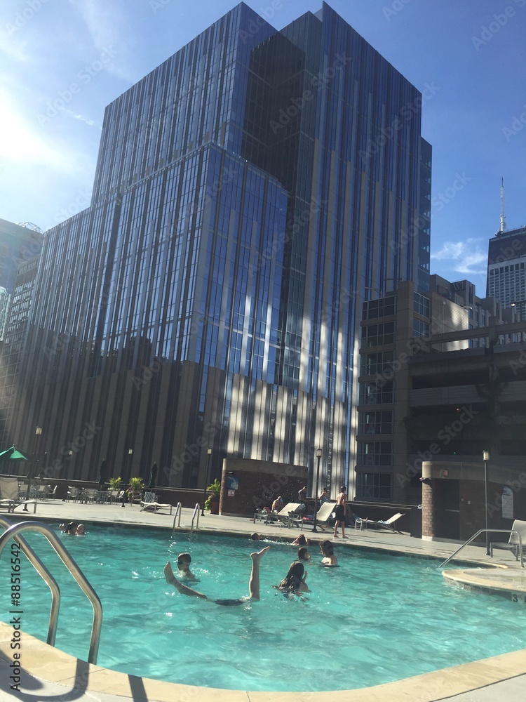 Naklejka premium outdoor pool Chicago