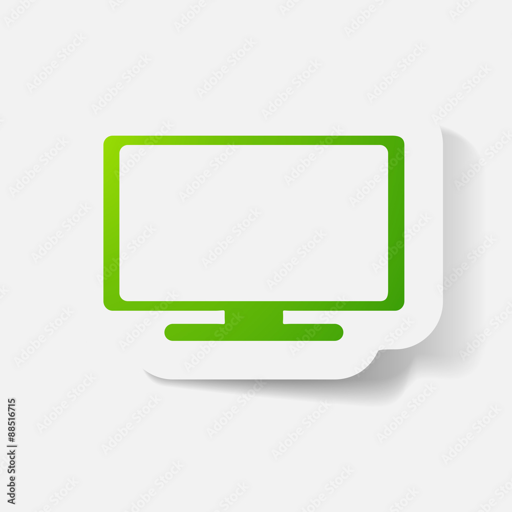 Paper clipped sticker: plasma