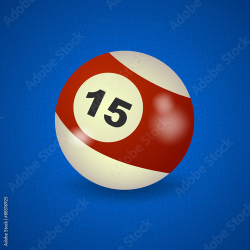set of billiard balls, billiards, American ball number 15