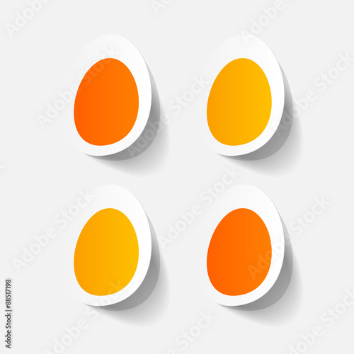 paper sticker: egg