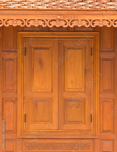 Fototapeta Naklejka Na Ścianę i Meble -  wood Casement Window