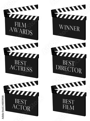 Film Winners Clapperboards