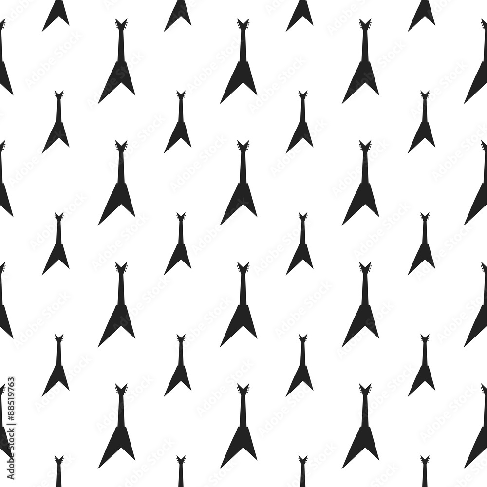 seamless pattern with guitar