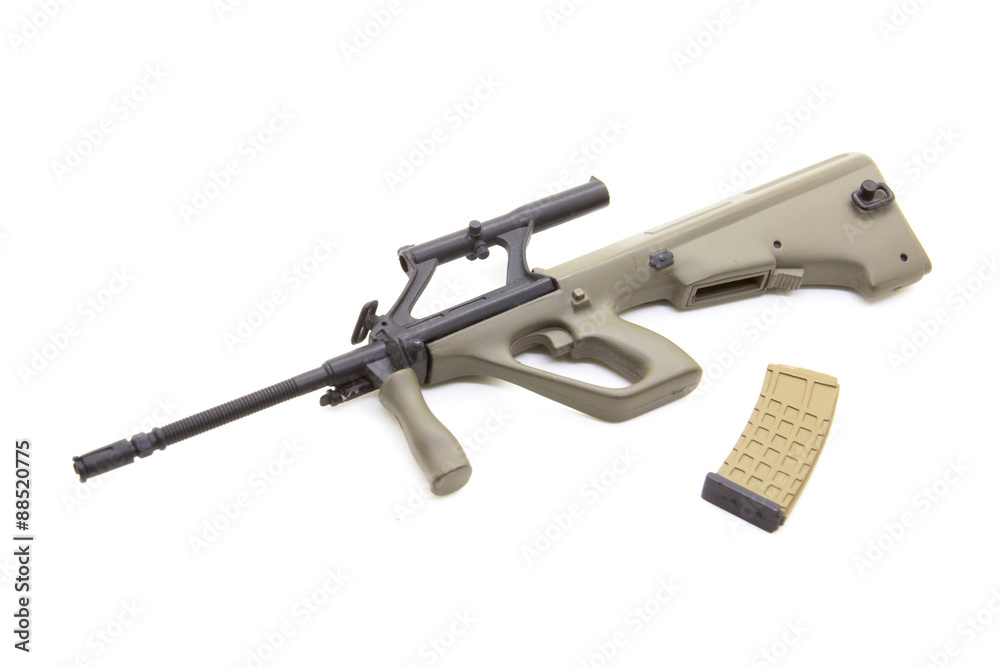 mini model gun isolated on white background mini model gun isolated on white background